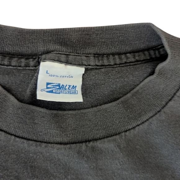 Vtg 1991 Jordan Chicago Bulls Bobblehead Blackish Gray Basketball Graphic Tee - Picture 3 of 6